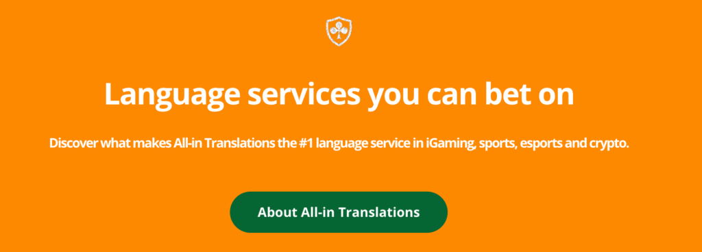 All-in Translations, the language services you can bet on