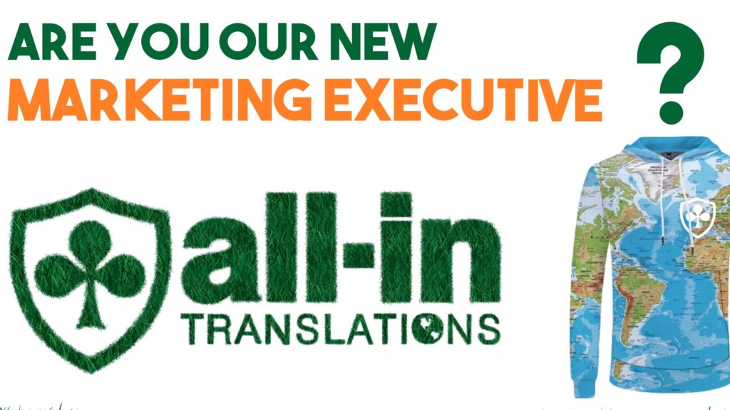 Are you our new Marketing Executive? Job Opening