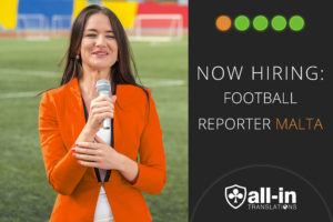 All-in job openning, football reporter