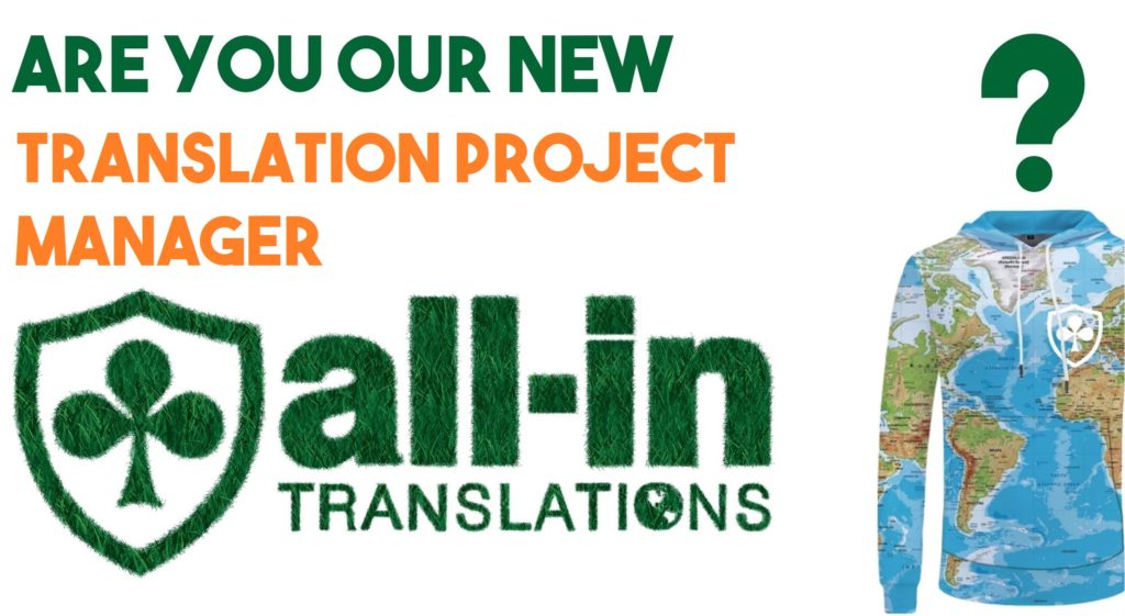 Are you our new Translation Project Manager? All-in Translations