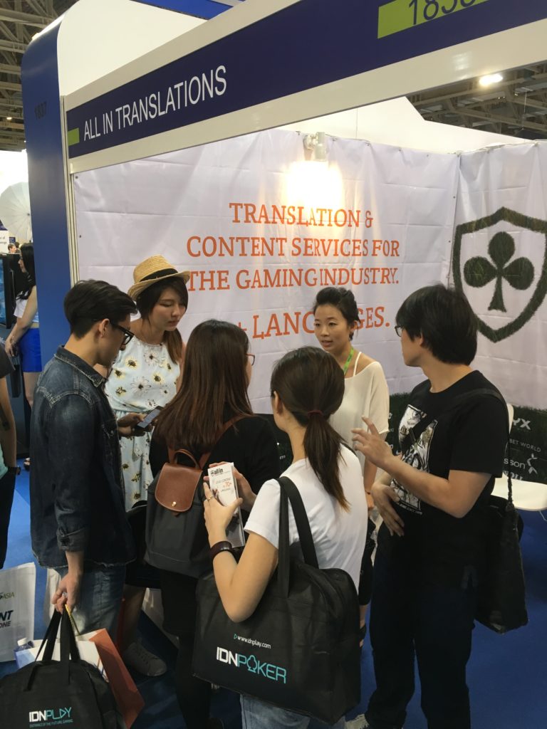 Erica Cheng Language Manager at All In Translations at G2E Asia in Macao