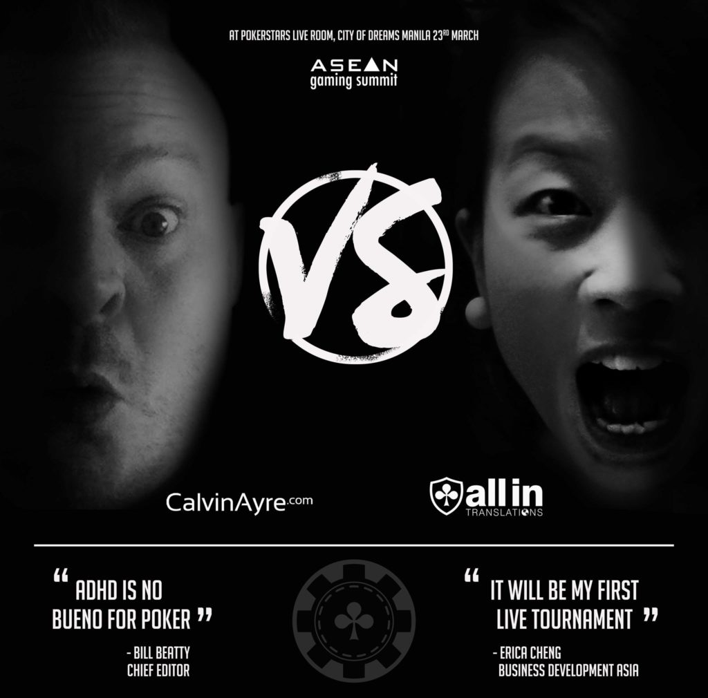 Erica Cheng All In Translations vs. Bill Beatty Calvin Ayre at ASEAN Gaming Summit Maila