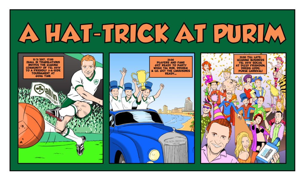 All In Translations hosts fotball cup and iGaming Business Social Event in Tel Aviv for Purim