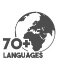 70+ Languages